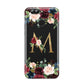 Personalised Clear Monogram Floral Huawei Nova 2s Phone Case
