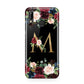 Personalised Clear Monogram Floral Huawei P20 Lite Phone Case