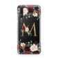 Personalised Clear Monogram Floral Huawei P20 Pro Phone Case