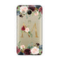 Personalised Clear Monogram Floral Huawei Y3 2017