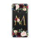 Personalised Clear Monogram Floral Huawei Y7 2019
