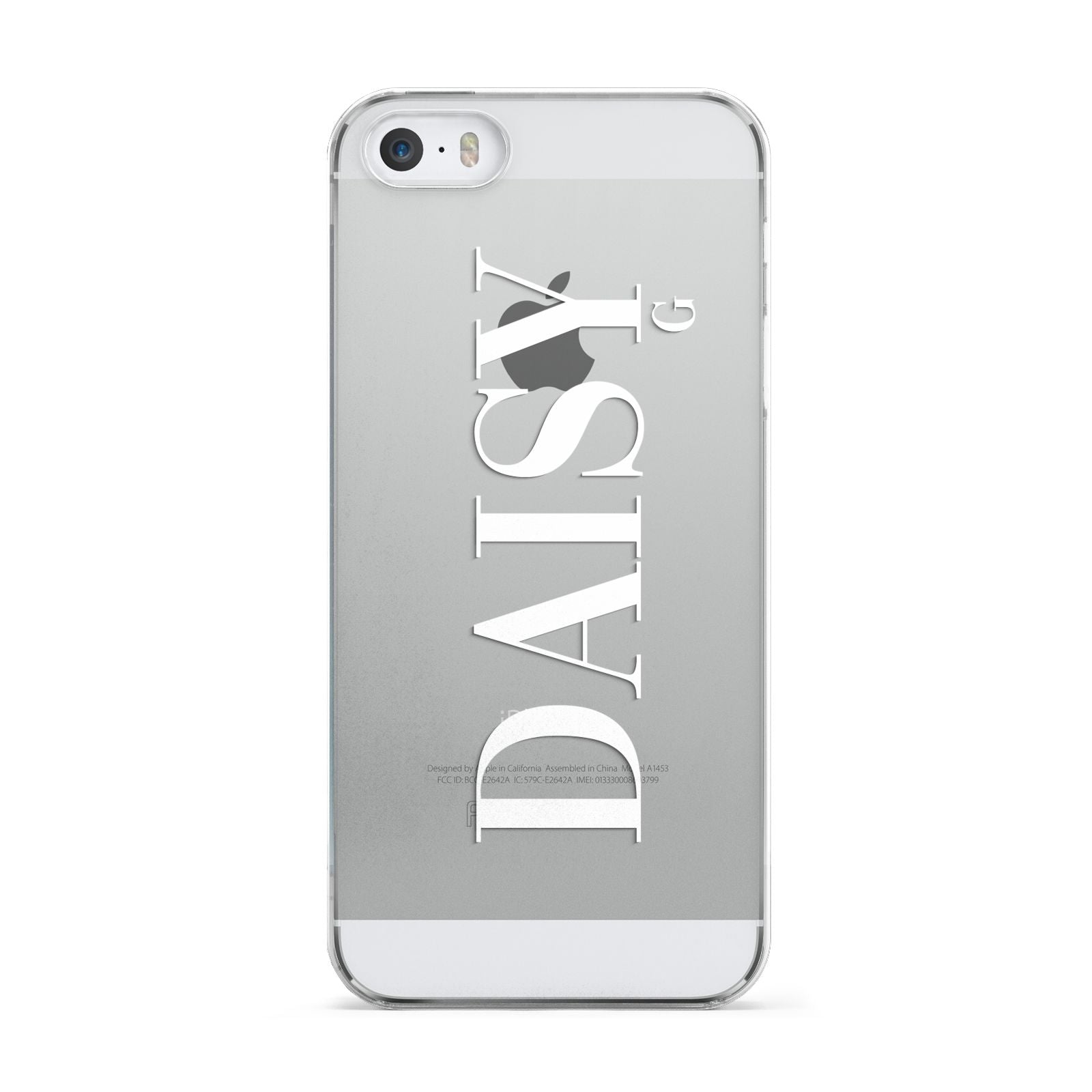 Personalised Clear Name Apple iPhone 5 Case