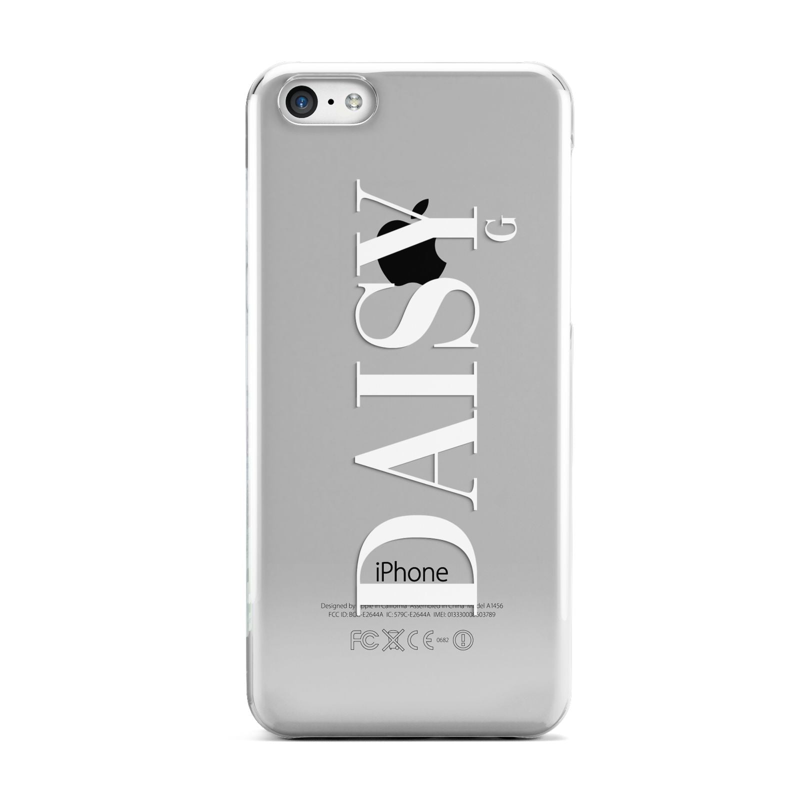 Personalised Clear Name Apple iPhone 5c Case