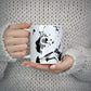 Personalised Clear Name Black Swirl Marble Custom 10oz Mug Alternative Image 5