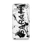 Personalised Clear Name Black Swirl Marble Custom Huawei Mate 20 Lite
