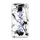 Personalised Clear Name Black Swirl Marble Custom Huawei Mate 20X Phone Case