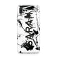 Personalised Clear Name Black Swirl Marble Custom Huawei Nova 3 Phone Case