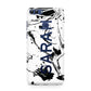 Personalised Clear Name Black Swirl Marble Custom Huawei P Smart Case
