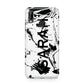Personalised Clear Name Black Swirl Marble Custom Huawei P20 Lite Phone Case