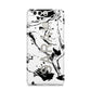 Personalised Clear Name Black Swirl Marble Custom Huawei P9 Case