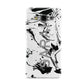 Personalised Clear Name Black Swirl Marble Custom Samsung Galaxy A3 Case