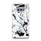 Personalised Clear Name Black Swirl Marble Custom Samsung Galaxy S10E Case