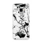 Personalised Clear Name Black Swirl Marble Custom Samsung Galaxy S9 Case