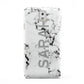 Personalised Clear Name Black White Marble Custom Samsung Galaxy Note 3 Case