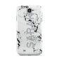 Personalised Clear Name Black White Marble Custom Samsung Galaxy S4 Case