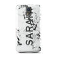 Personalised Clear Name Black White Marble Custom Samsung Galaxy S5 Case