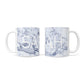 Personalised Clear Name Cutout Blue Marble Custom 10oz Mug Alternative Image 3