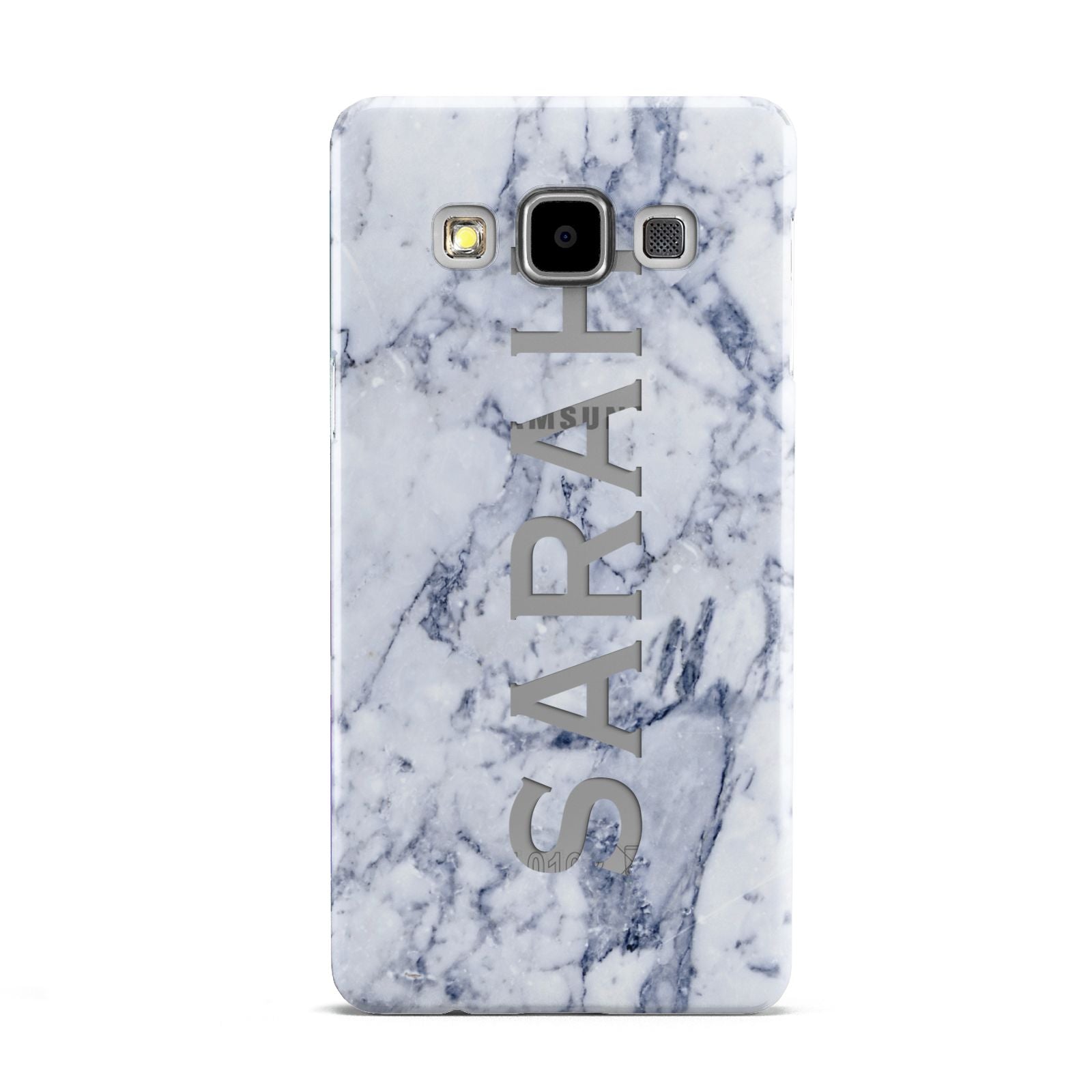 Personalised Clear Name Cutout Blue Marble Custom Samsung Galaxy A5 Case