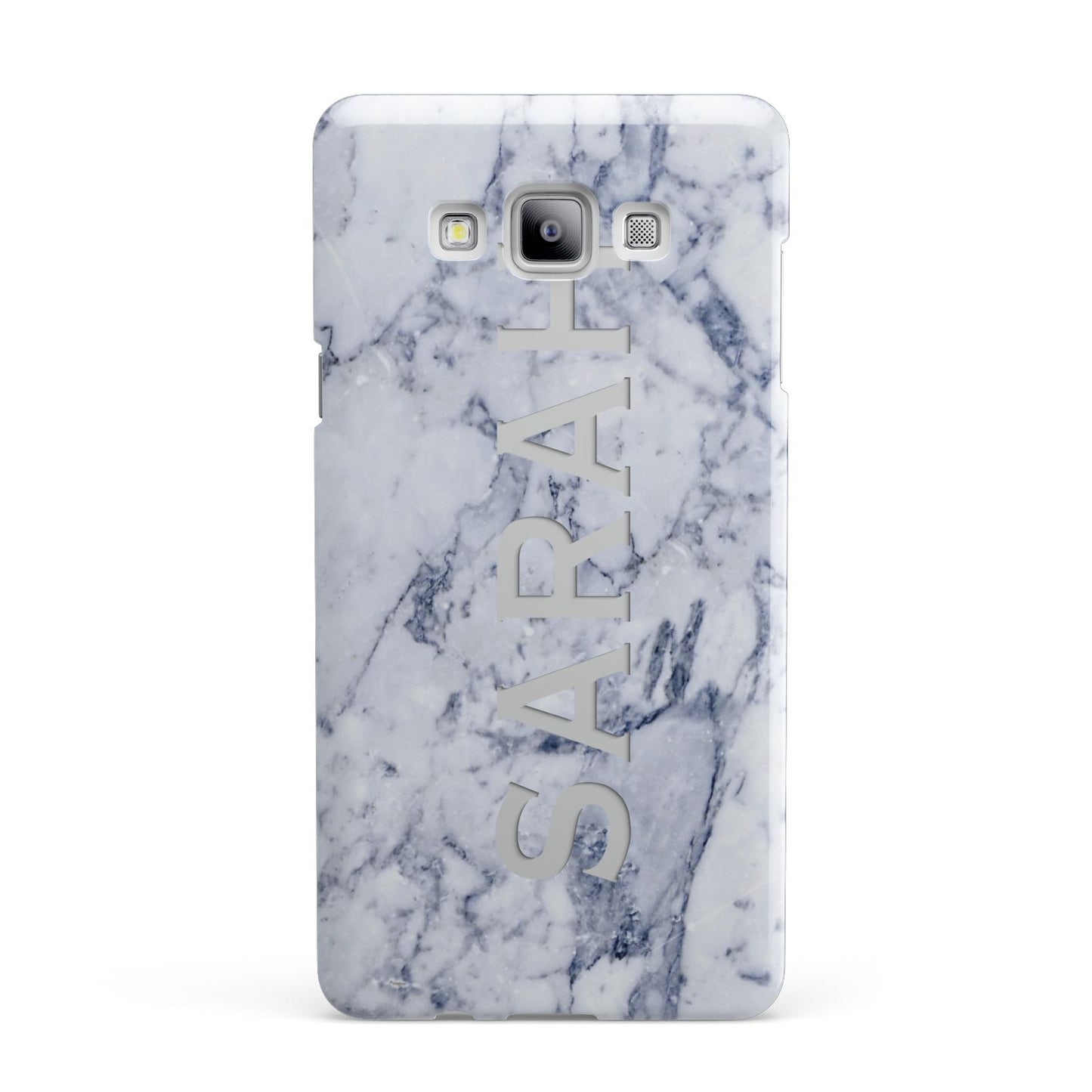 Personalised Clear Name Cutout Blue Marble Custom Samsung Galaxy A7 2015 Case