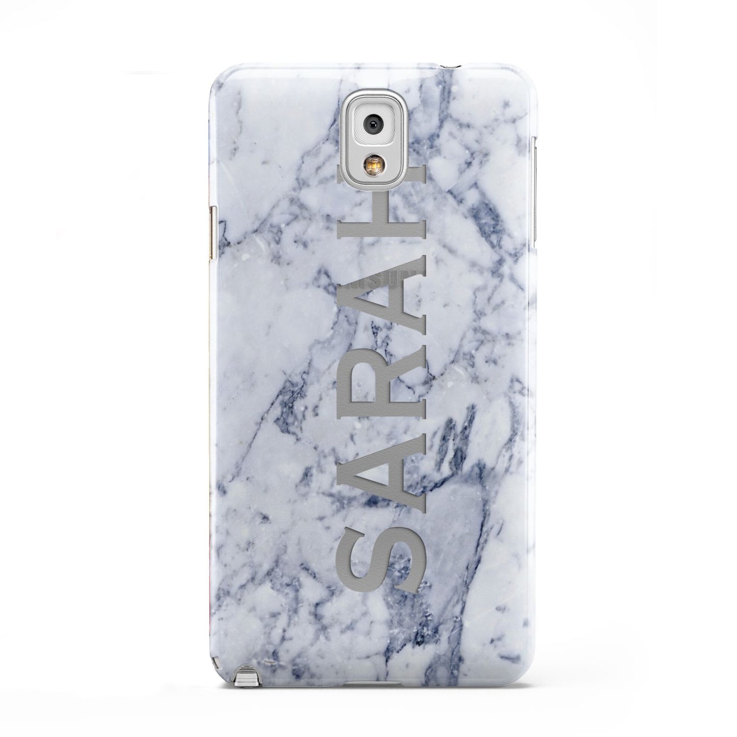 Personalised Clear Name Cutout Blue Marble Custom Samsung Galaxy Note 3 Case
