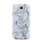 Personalised Clear Name Cutout Blue Marble Custom Samsung Galaxy S4 Mini Case