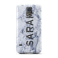 Personalised Clear Name Cutout Blue Marble Custom Samsung Galaxy S5 Case