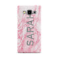 Personalised Clear Name Cutout Pink Marble Custom Samsung Galaxy A5 Case