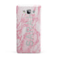 Personalised Clear Name Cutout Pink Marble Custom Samsung Galaxy A7 2015 Case