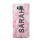 Personalised Clear Name Cutout Pink Marble Custom Samsung Galaxy Alpha Case