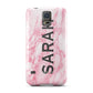 Personalised Clear Name Cutout Pink Marble Custom Samsung Galaxy S5 Case