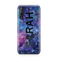 Personalised Clear Name Cutout Space Nebula Custom Huawei Enjoy 10s Phone Case