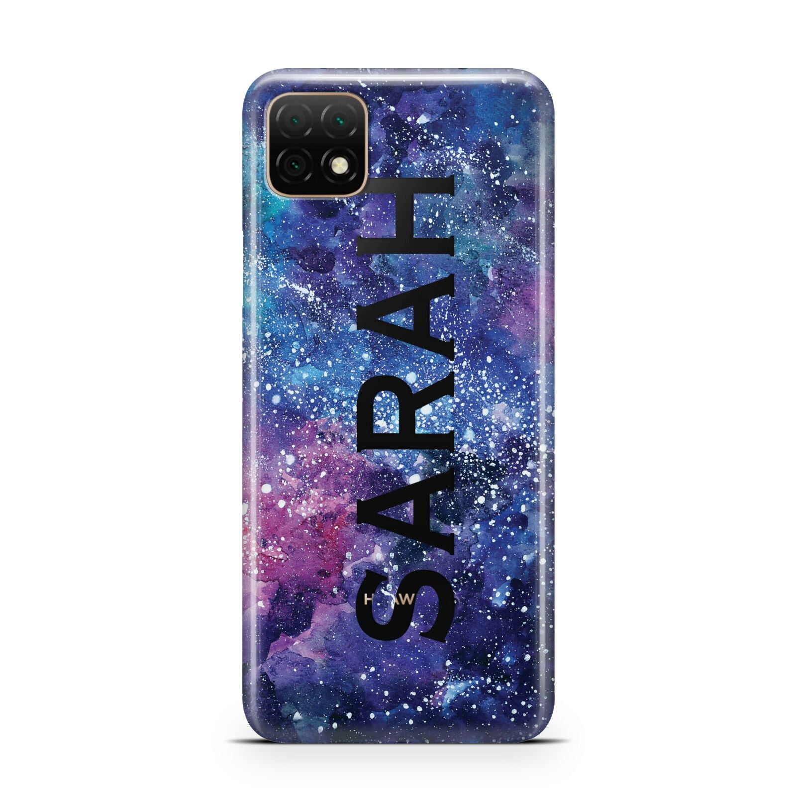 Personalised Clear Name Cutout Space Nebula Custom Huawei Enjoy 20 Phone Case