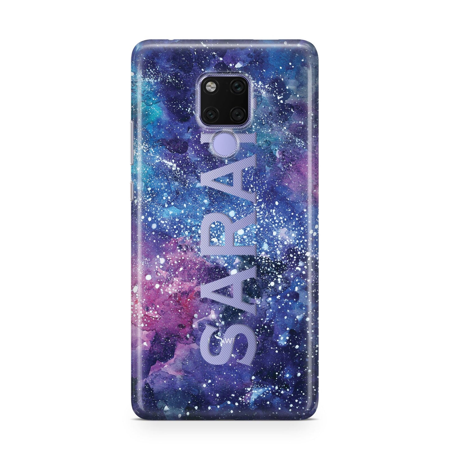 Personalised Clear Name Cutout Space Nebula Custom Huawei Mate 20X Phone Case