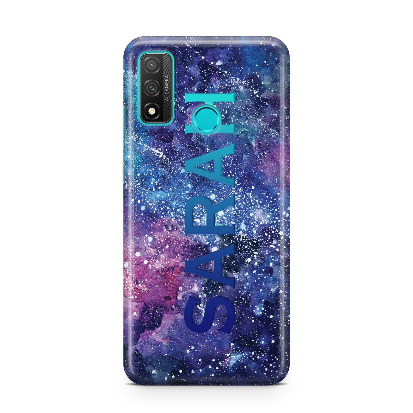 Personalised Clear Name Cutout Space Nebula Custom Huawei P Smart 2020