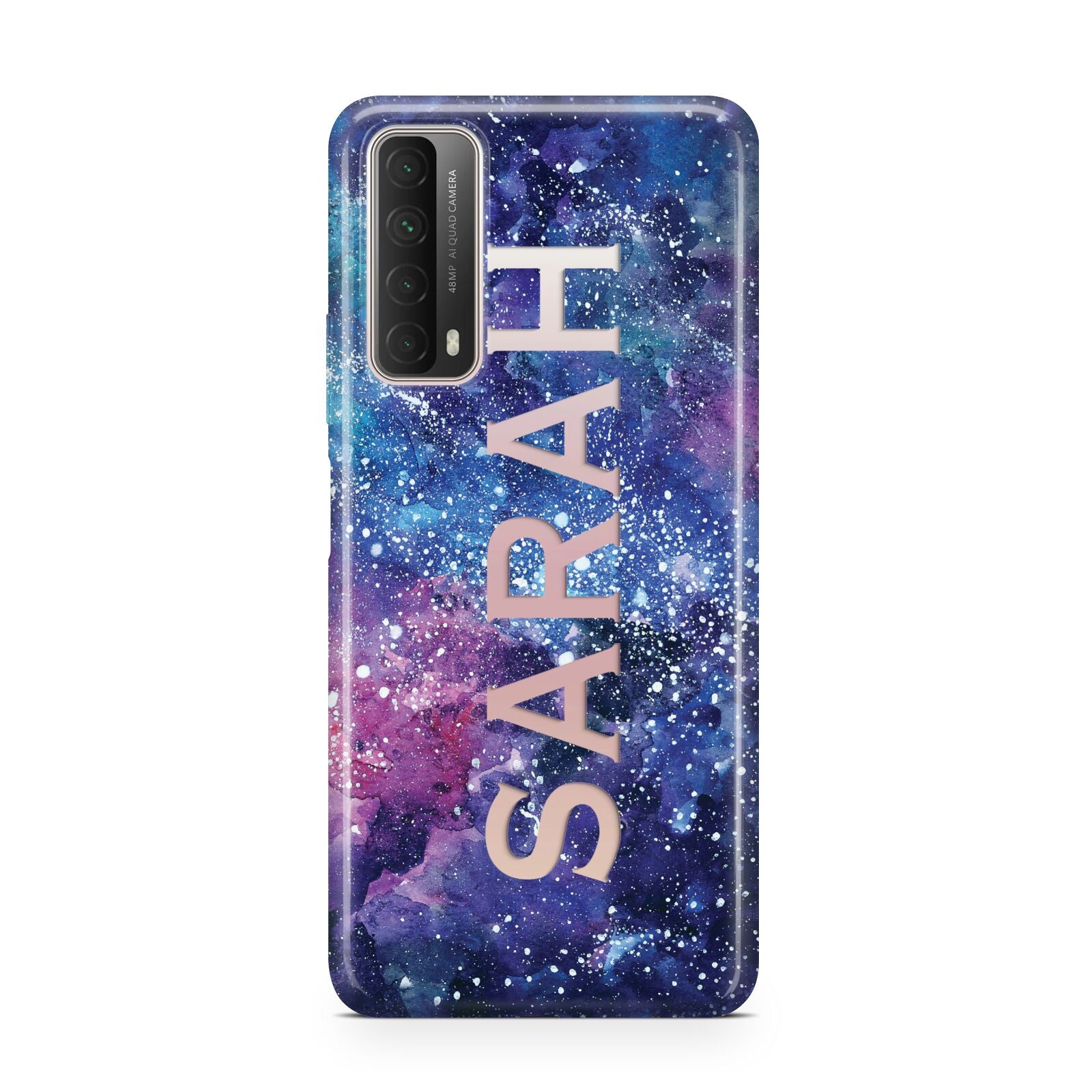 Personalised Clear Name Cutout Space Nebula Custom Huawei P Smart 2021