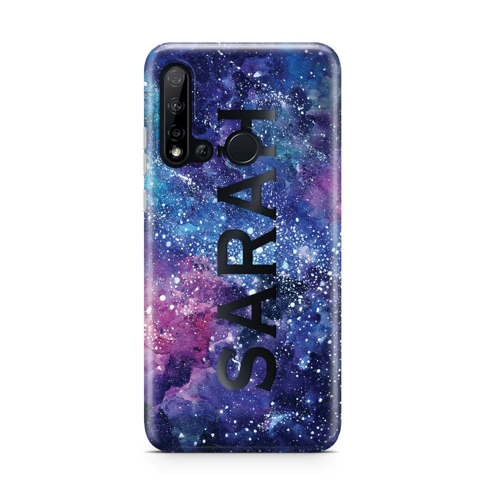 Personalised Clear Name Cutout Space Nebula Custom Huawei P20 Lite 5G Phone Case