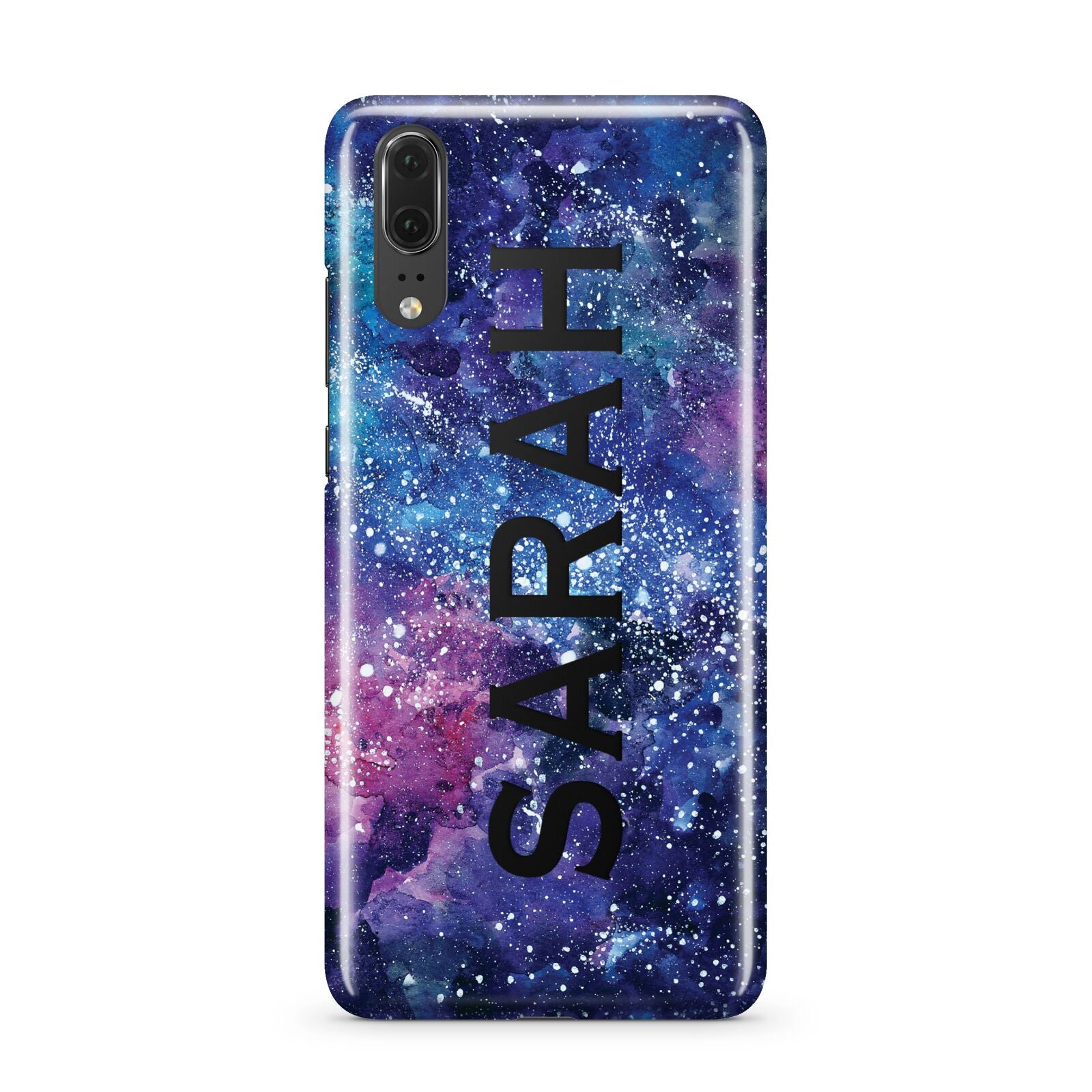 Personalised Clear Name Cutout Space Nebula Custom Huawei P20 Phone Case