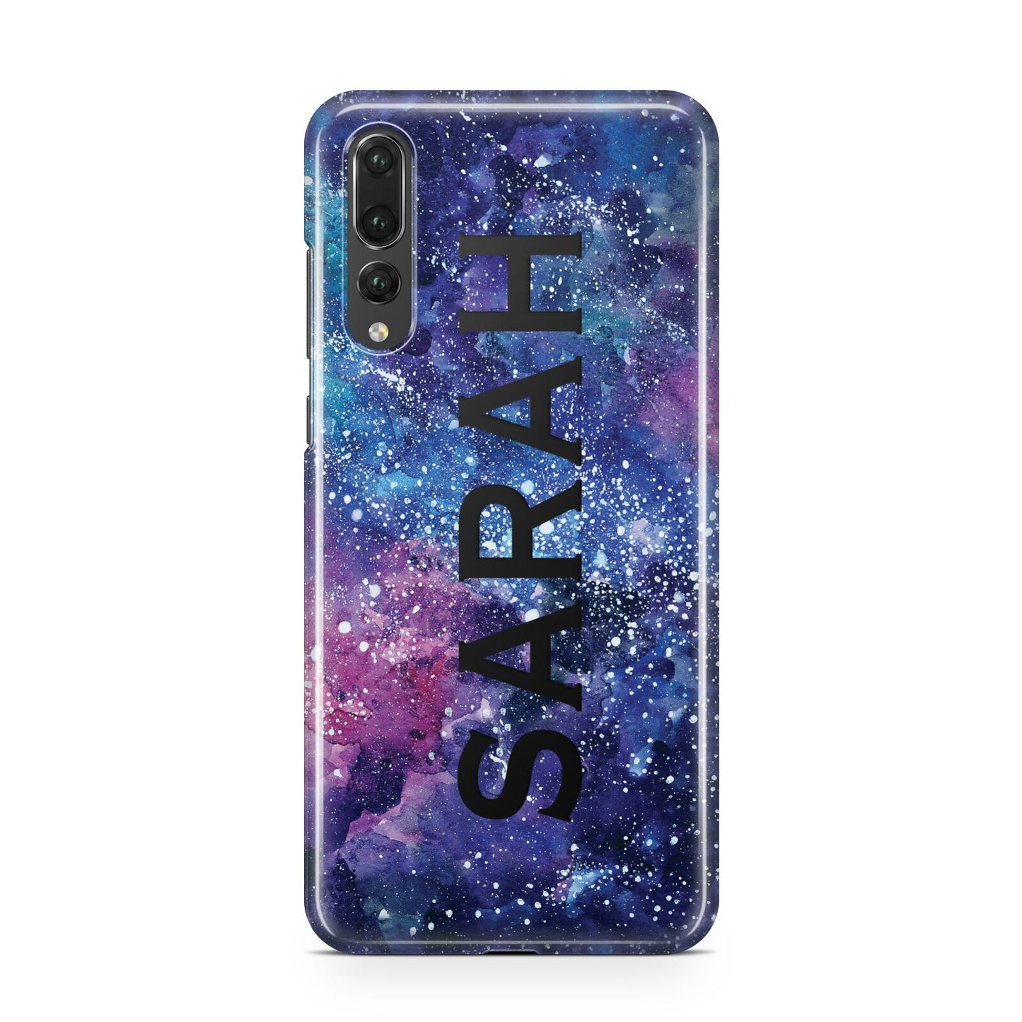Personalised Clear Name Cutout Space Nebula Custom Huawei P20 Pro Phone Case