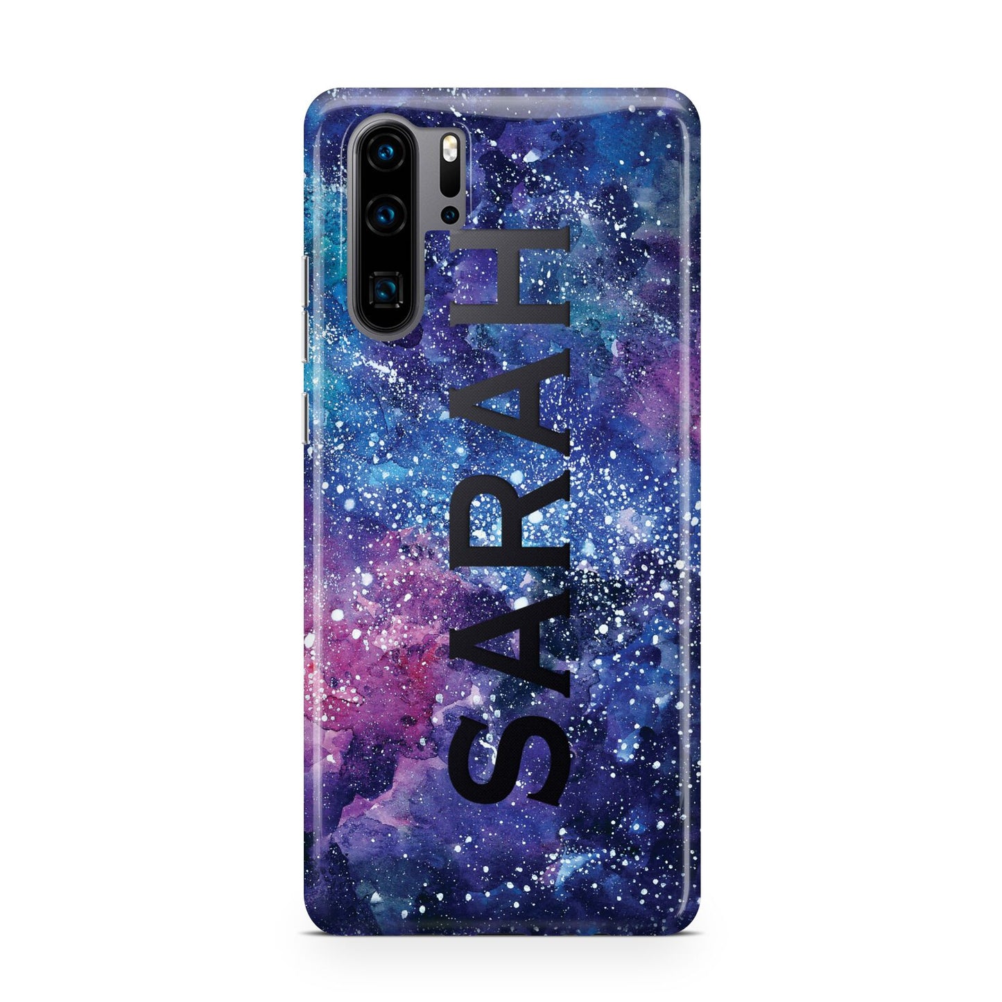 Personalised Clear Name Cutout Space Nebula Custom Huawei P30 Pro Phone Case