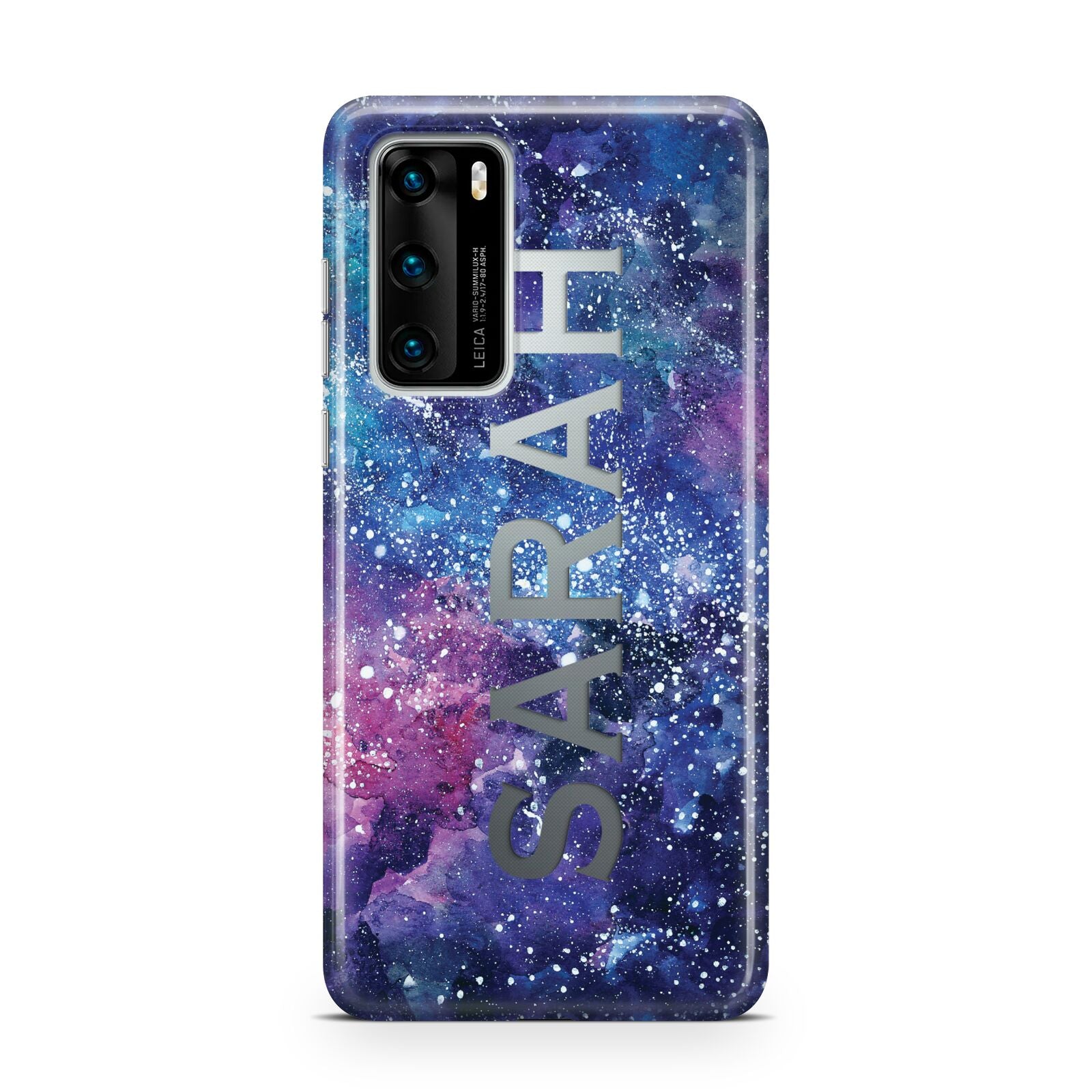 Personalised Clear Name Cutout Space Nebula Custom Huawei P40 Phone Case