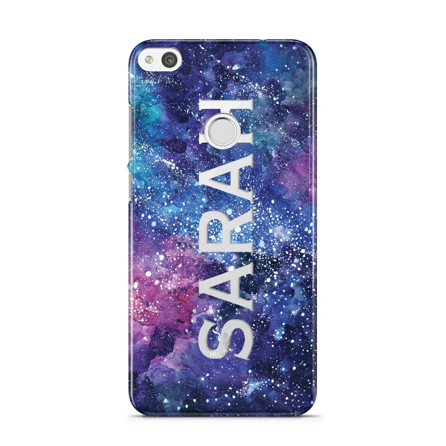 Personalised Clear Name Cutout Space Nebula Custom Huawei P8 Lite Case