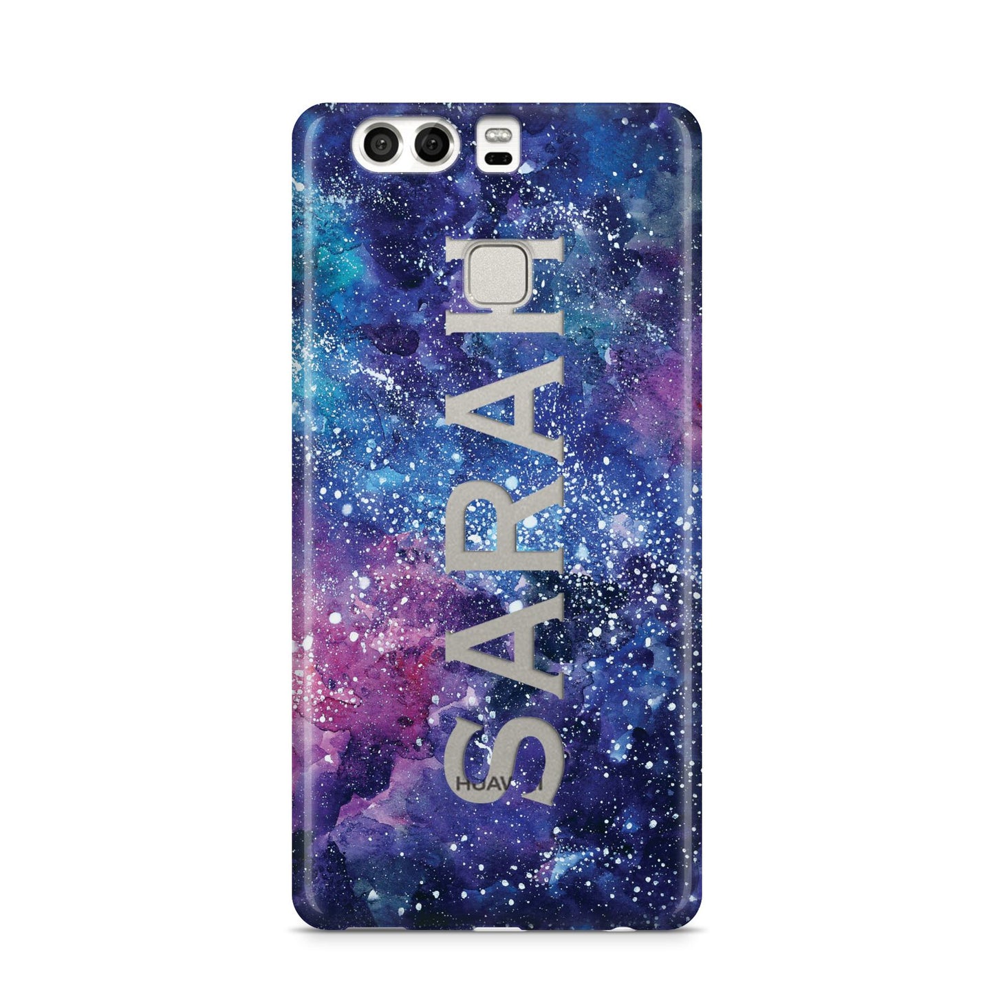 Personalised Clear Name Cutout Space Nebula Custom Huawei P9 Case