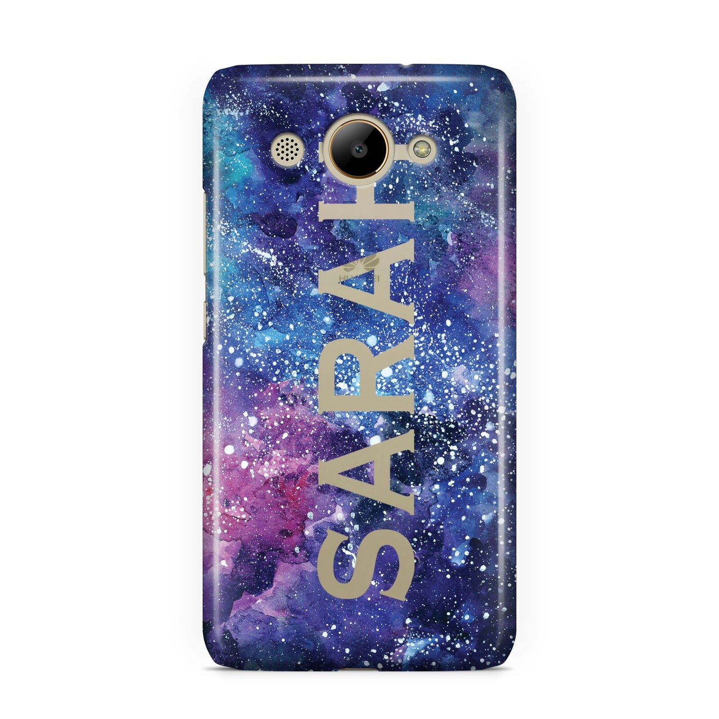 Personalised Clear Name Cutout Space Nebula Custom Huawei Y3 2017