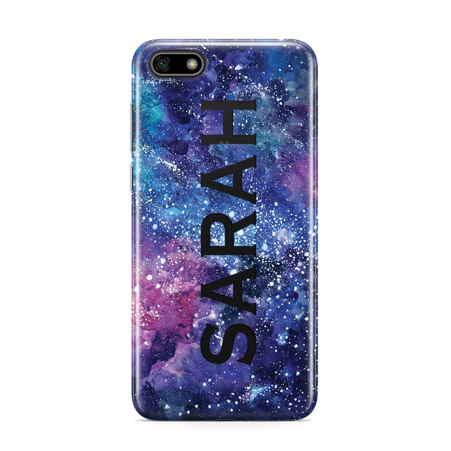 Personalised Clear Name Cutout Space Nebula Custom Huawei Y5 Prime 2018 Phone Case