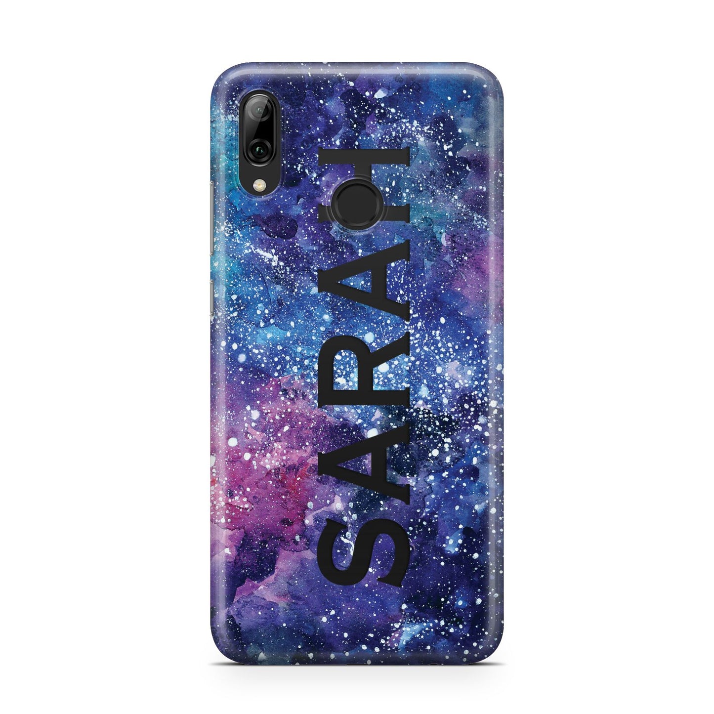 Personalised Clear Name Cutout Space Nebula Custom Huawei Y7 2019