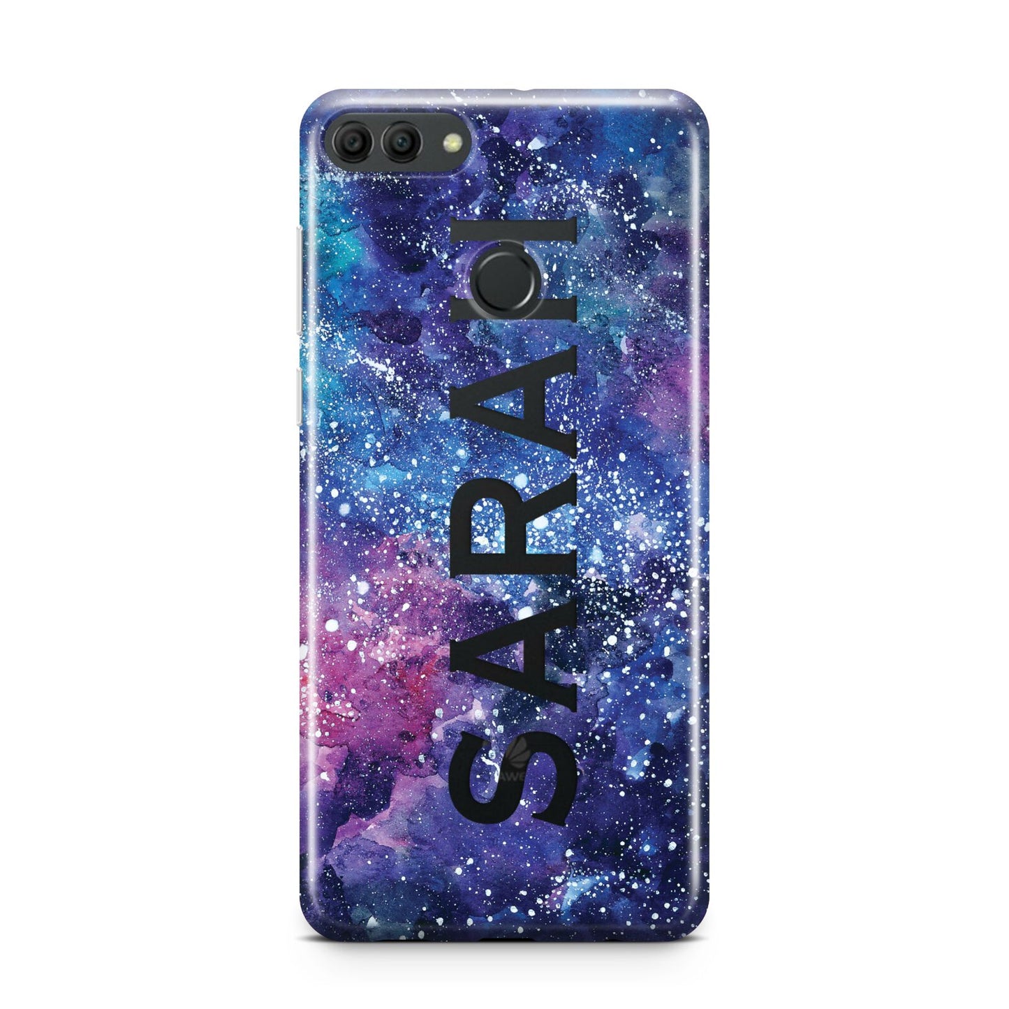 Personalised Clear Name Cutout Space Nebula Custom Huawei Y9 2018