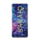 Personalised Clear Name Cutout Space Nebula Custom Samsung Galaxy A3 2016 Case on gold phone