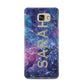 Personalised Clear Name Cutout Space Nebula Custom Samsung Galaxy A5 2016 Case on gold phone