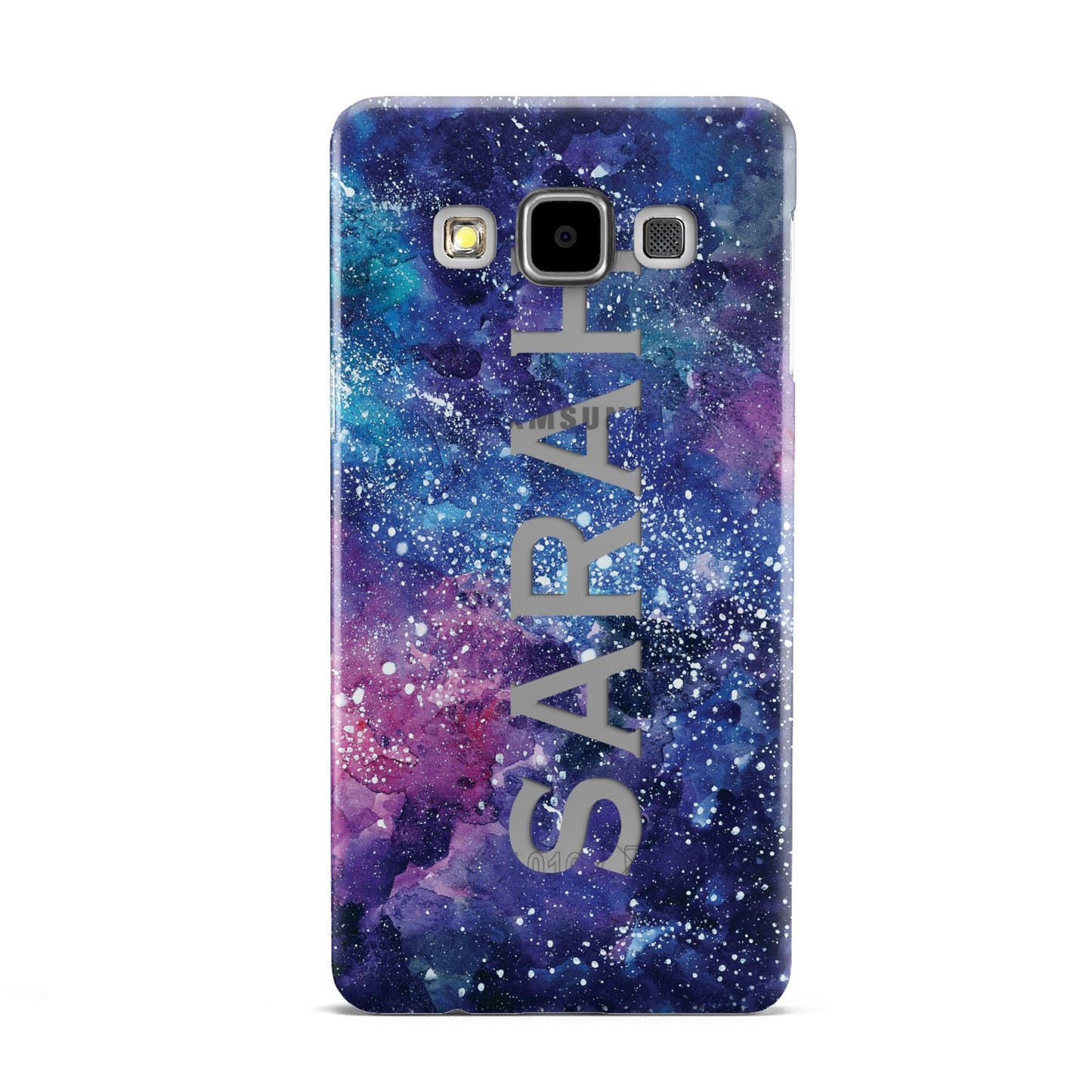 Personalised Clear Name Cutout Space Nebula Custom Samsung Galaxy A5 Case