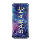 Personalised Clear Name Cutout Space Nebula Custom Samsung Galaxy A8 2016 Case